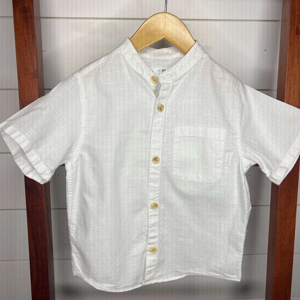 Zara Kids - white shirt with pocket